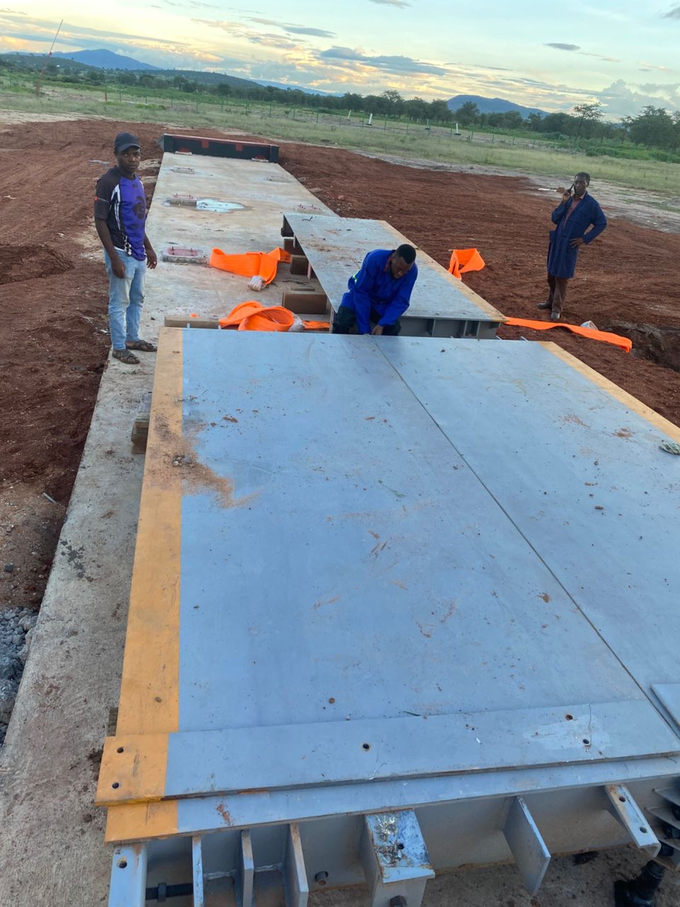 Weightbridge Installation Progress at DWASAL Site