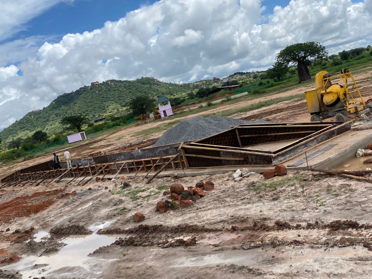 Weight Bridge Concrete Foundation Taking Shape